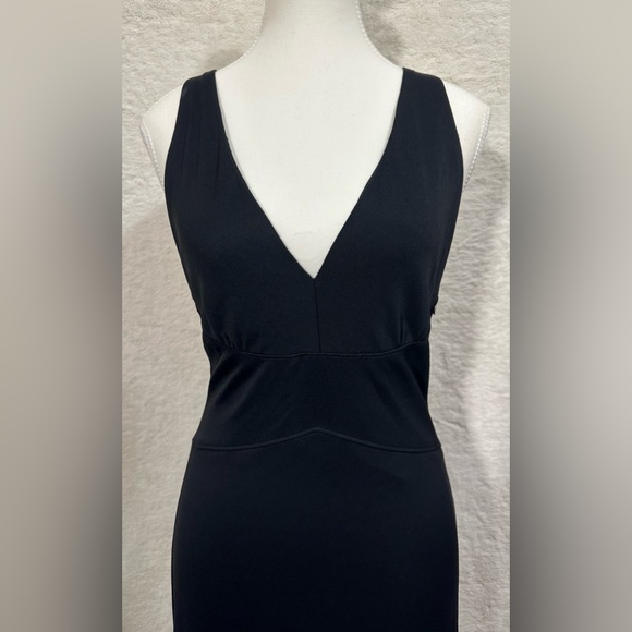 Ralph Lauren Collection black formal long gown open back floor length sleeveless - Picture 6 of 15